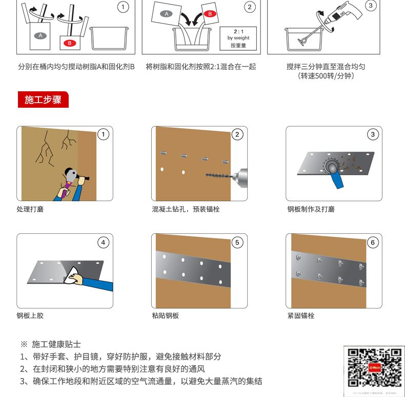 包钢郊区粘钢加固施工过程